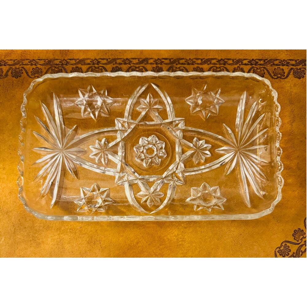 Anchor Hocking Prescut Rectangular Clear Glass Cr… - image 2